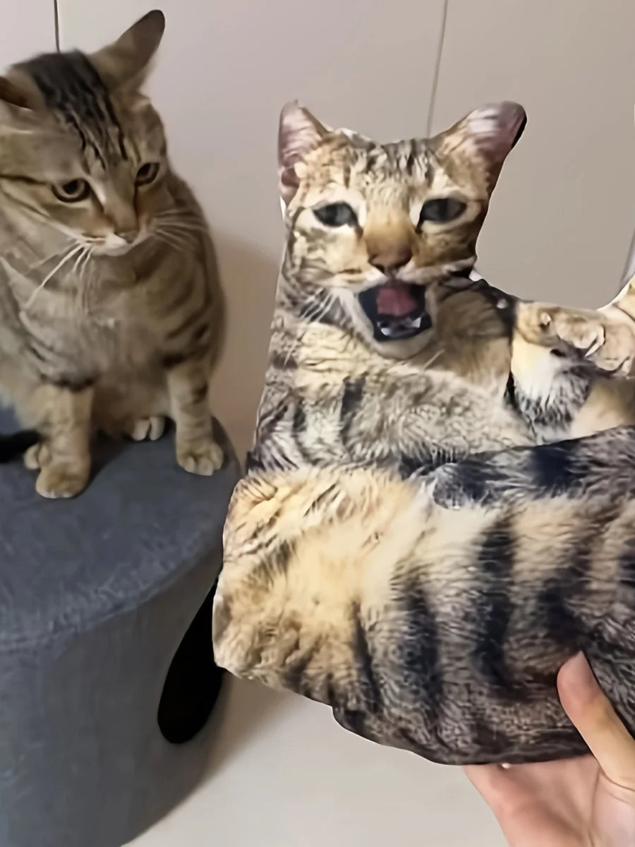 A customizable pet pillow, personalized 3D portrait