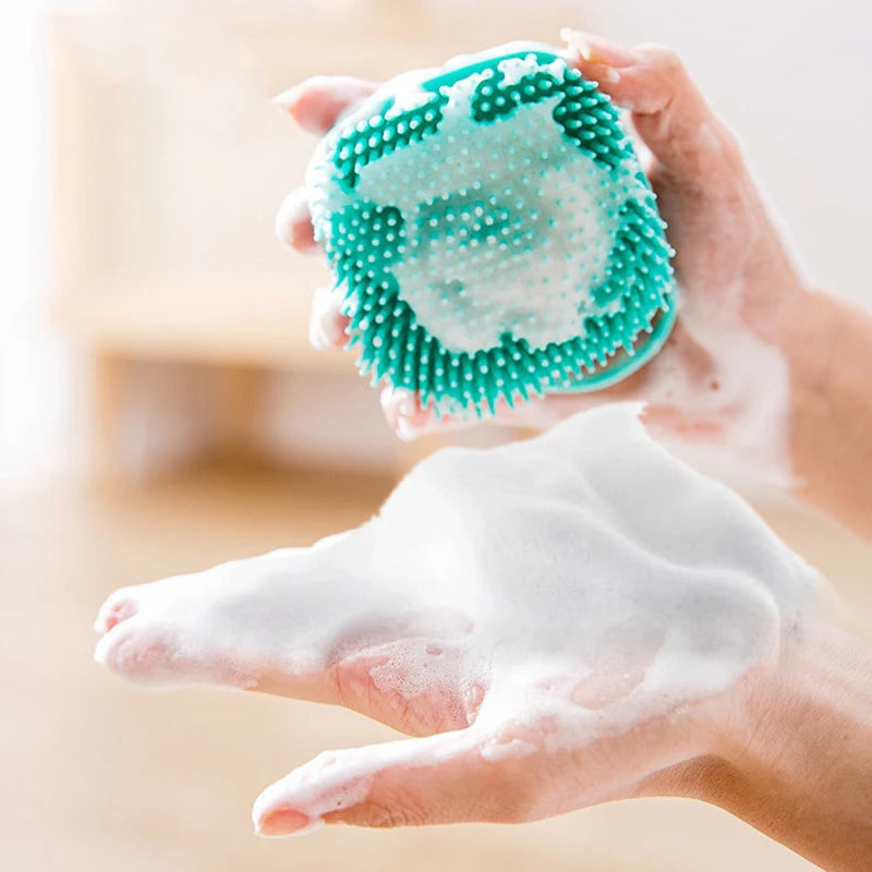 Bathing Brush Soft Silicone Massager Shower Gel Dog Cat Cleaning Comb