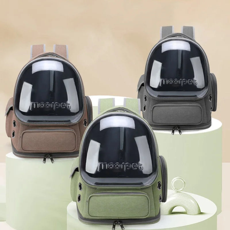 Transparent Pet Carrier Bag Travel Backpack for Cats Small Dogs Breathable