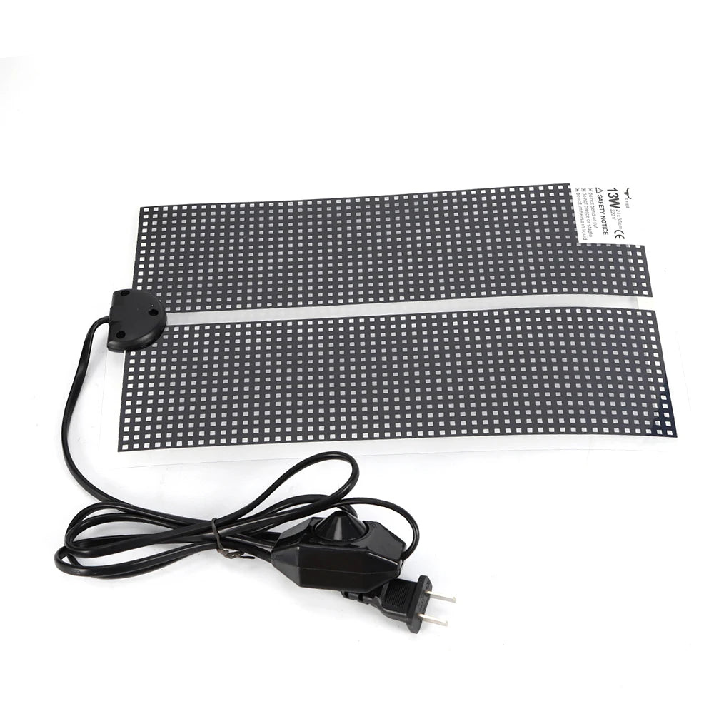 8PCS Breeding with Hygrometer, Lizard Spider Snake Tortoise with 13W Heating Pad