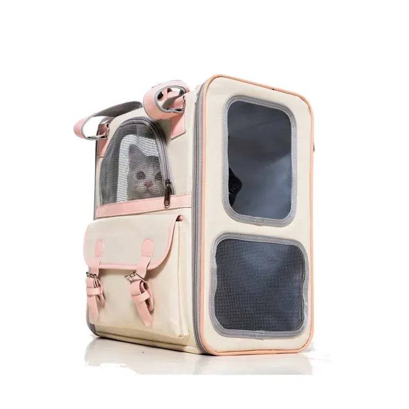 Oxford Knapsack Storage Dogs Cats Pet Travel Bag