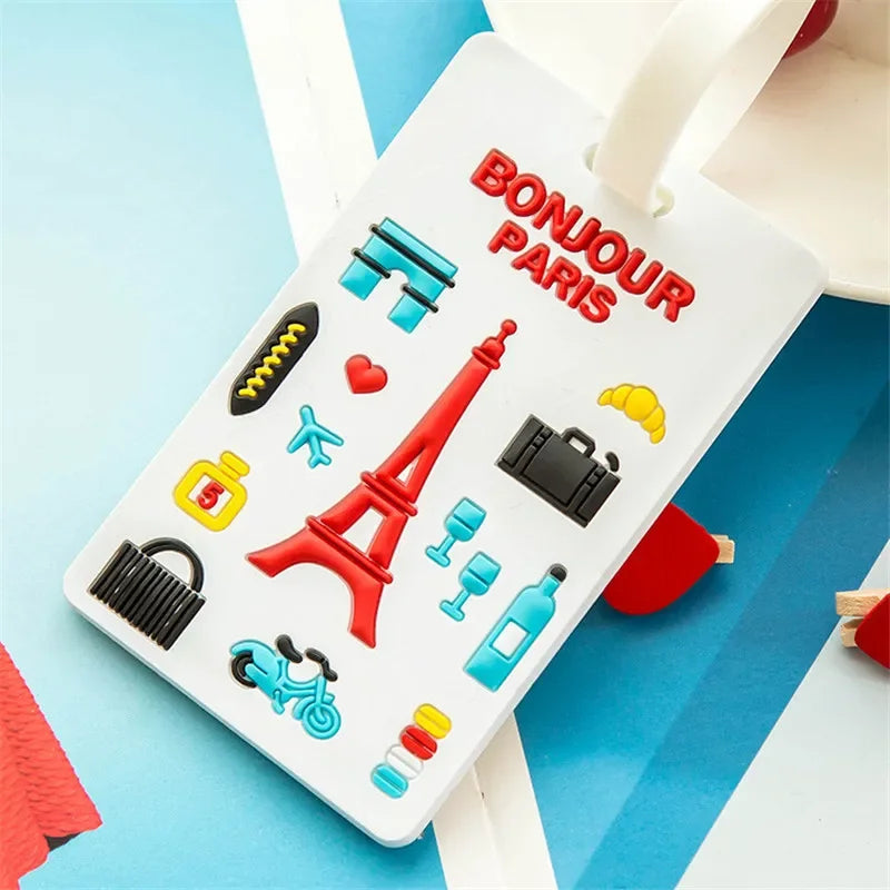 Luggage Tag Animal Cartoon Suitcase ID Address Holder