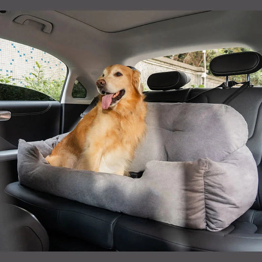 Travel Bolster Safety Large Dog Car Seat Bed