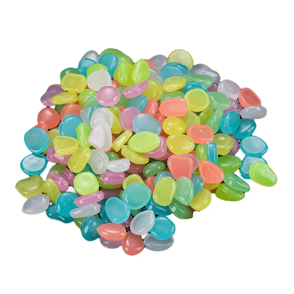 100Pcs Glow in The Dark Rocks Multifunction