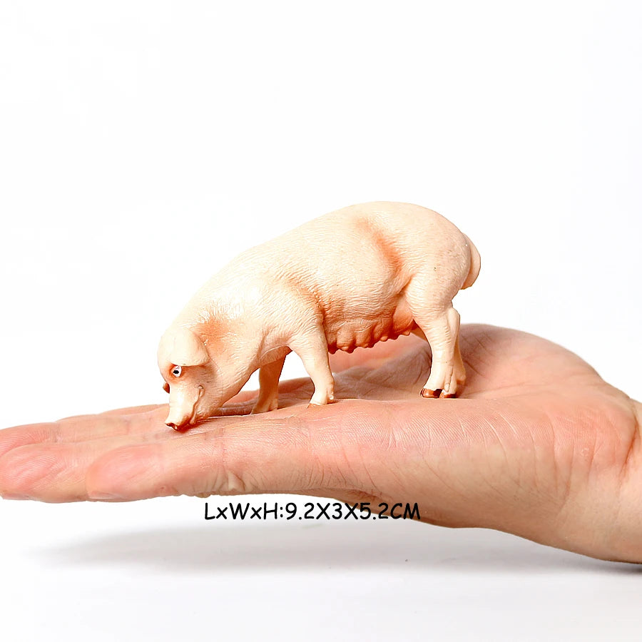 Toy Animals Figures Pig Sows Piglets Wild Boar Warthog Models Farm Animal figurines Action Figure Kids Gifts Children Toys Games