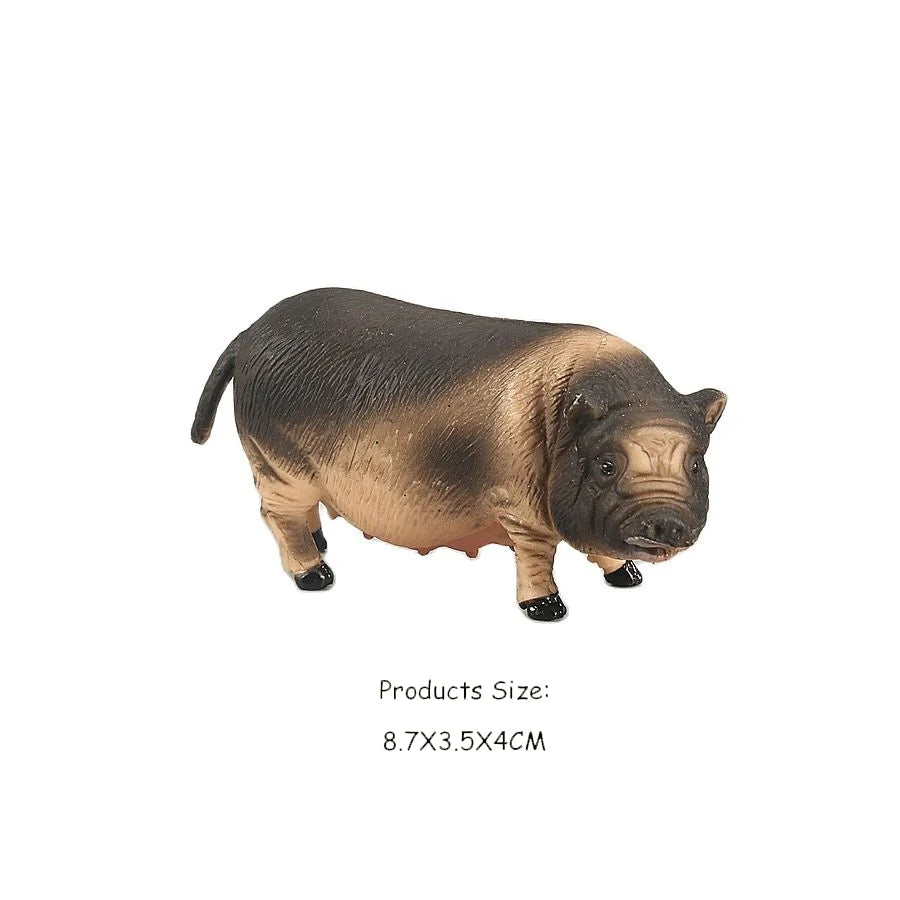 Toy Animals Figures Pig Sows Piglets Wild Boar Warthog Models Farm Animal figurines Action Figure Kids Gifts Children Toys Games