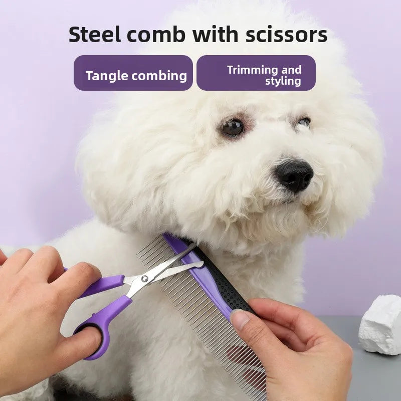 9-piece Comb Cleaning Set, Scissors, Needle Combs, Nail Clippers, Combs Gloves