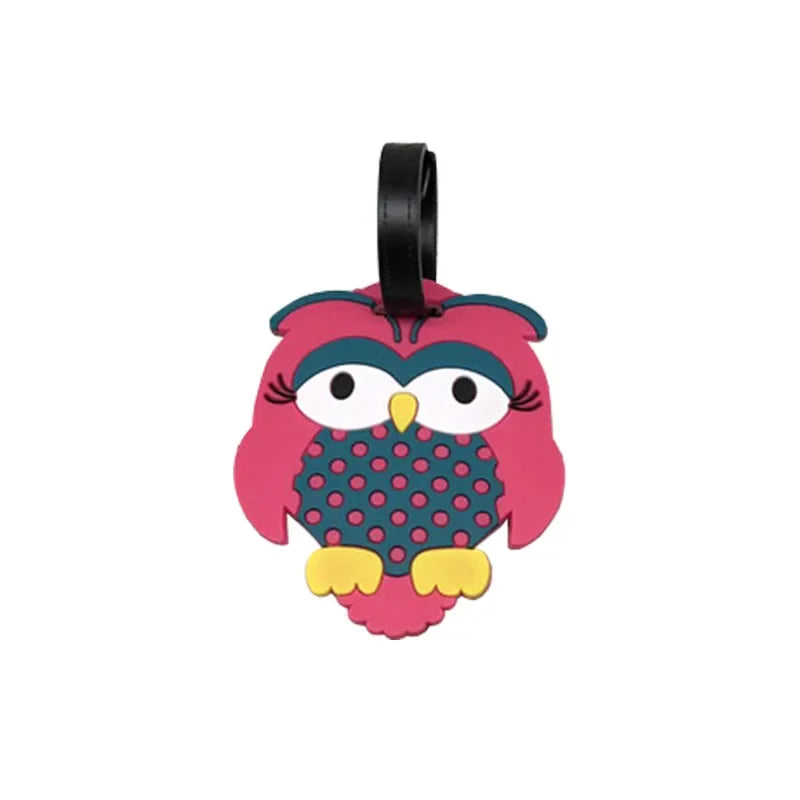 Luggage Tag Animal Cartoon Suitcase ID Address Holder