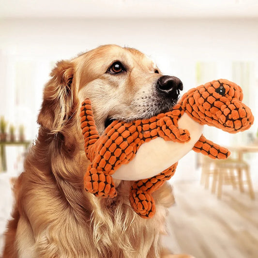 Pet Plush Dinosaur Toys Interactive Dog Chew Toys