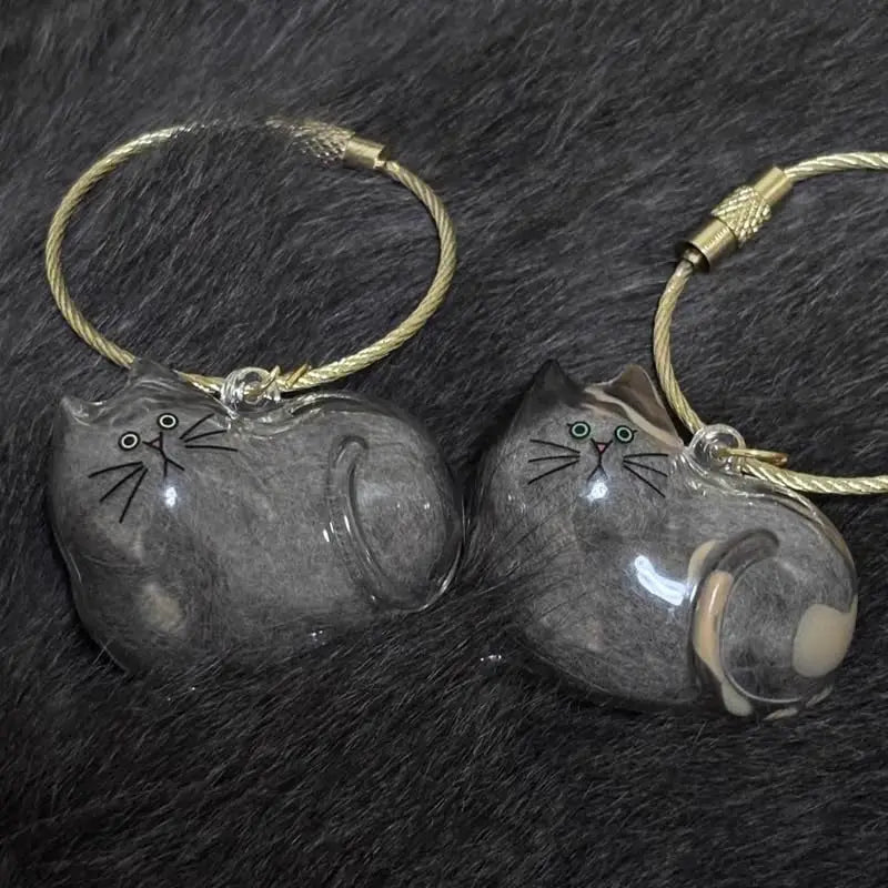 Transparent Pendant Hair Storage Hanging Ornament Pet Memorial