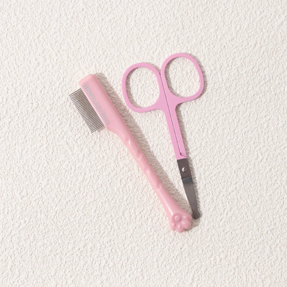 Facial Cleaning Comb, Removes Tear Stains, Eye-poop, with Repair Scissors