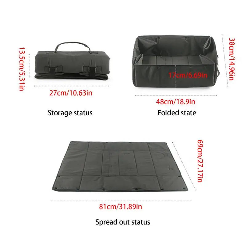 Travel Bed  Seat Cushion Puppy Pad for Camping Foldable Waterproof Car Cushion