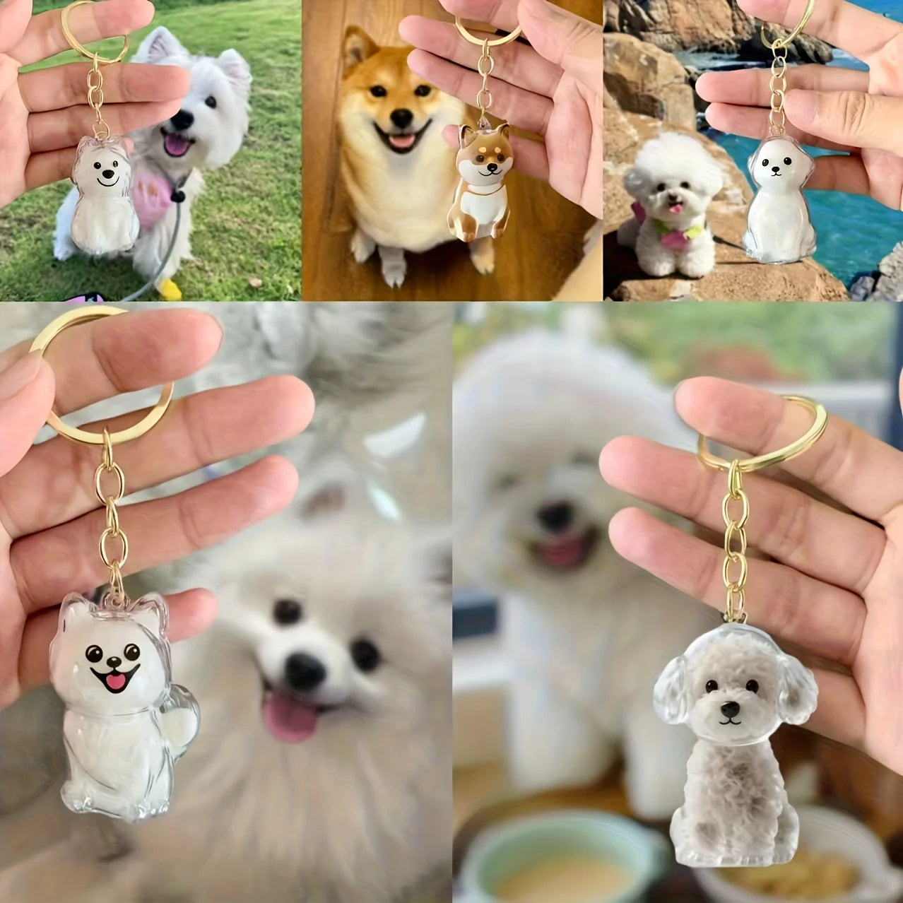 Transparent Pendant Hair Storage Hanging Ornament Pet Memorial