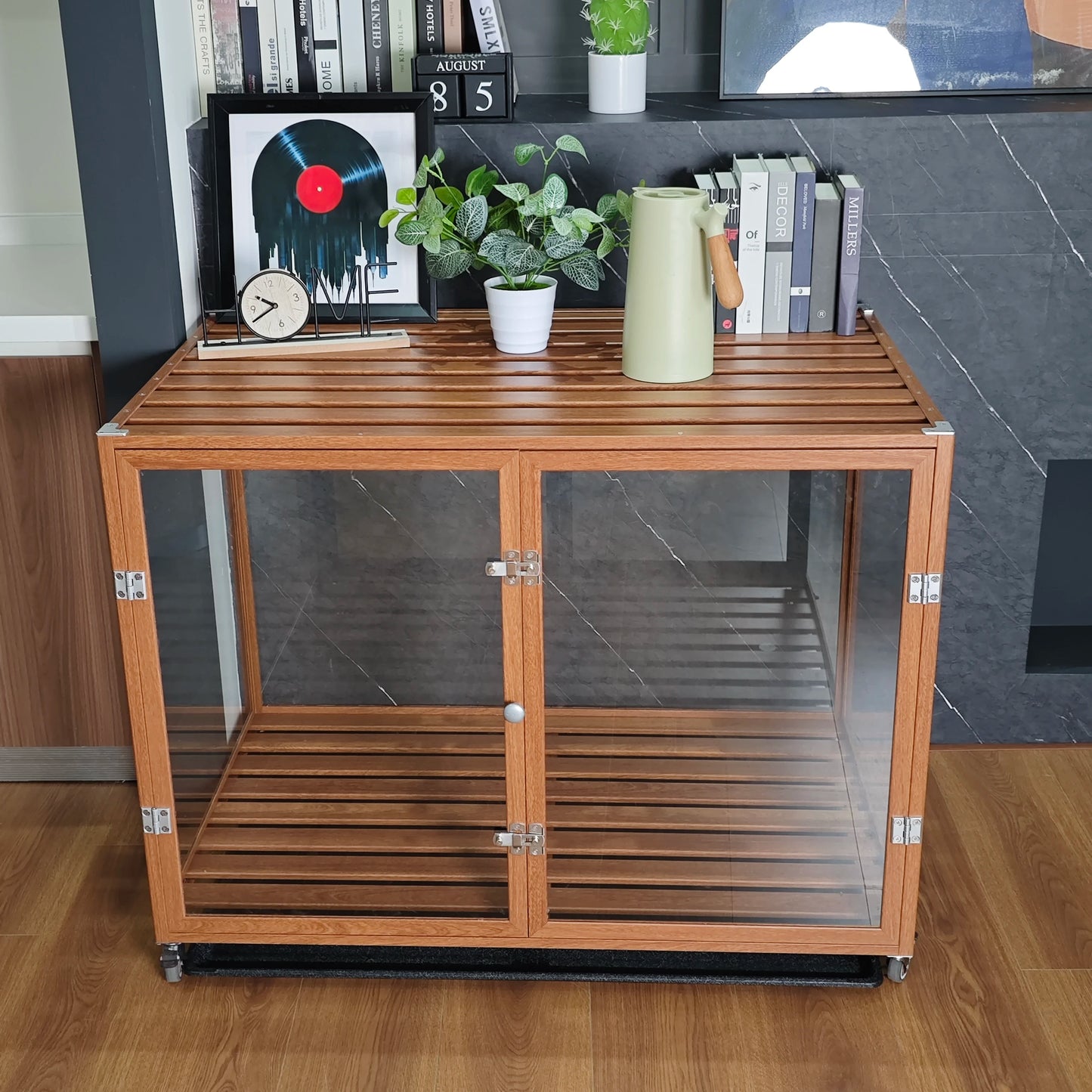 Bingo paw Transparent Crate Aluminum Frame