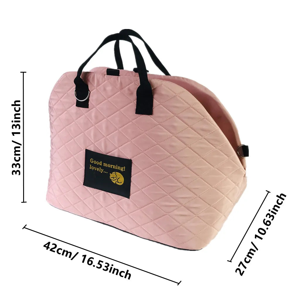 Car Seat Pet Protection Travel Carrier and Shoulder Handbag for Cats or Dogs