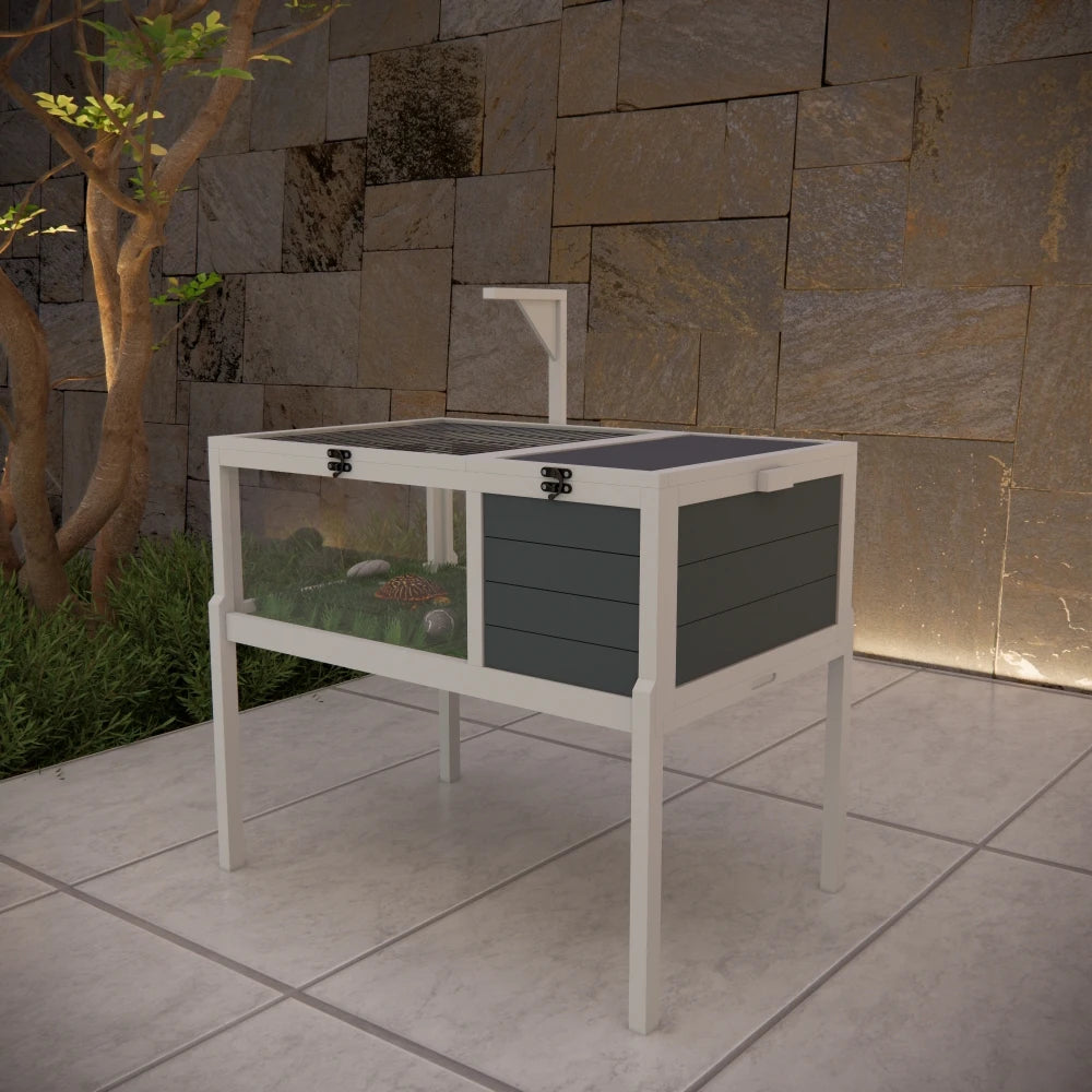 Tortoise, Reptile Cage, Small Animals, Detachable Legs, Waterproof Tray