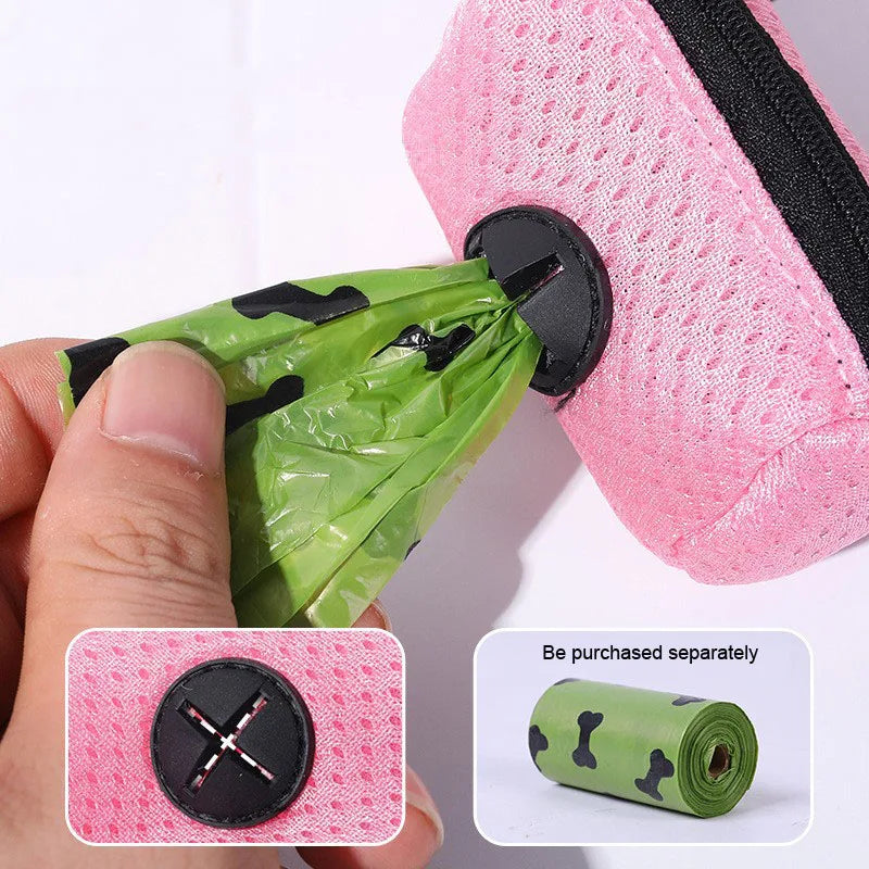 Poop Bag Dispenser Leash Hook for Outdoor Activity