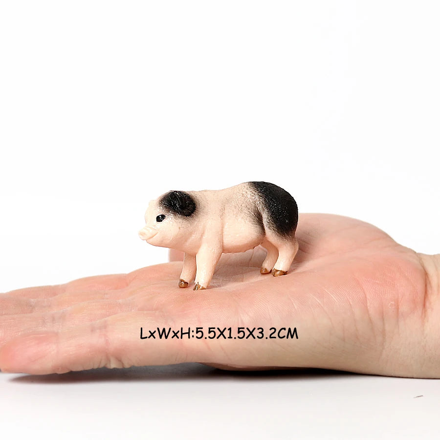 Toy Animals Figures Pig Sows Piglets Wild Boar Warthog Models Farm Animal figurines Action Figure Kids Gifts Children Toys Games