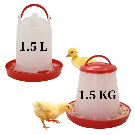 Chicken Poultry Feeder And Waterer Dispenser Automatic