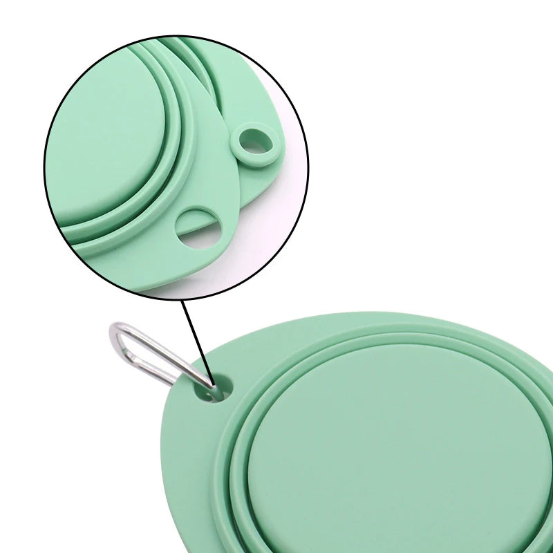 Pet Travel Drinking Bowl Feeder Dish Foldable Food Container Healthy Safety
