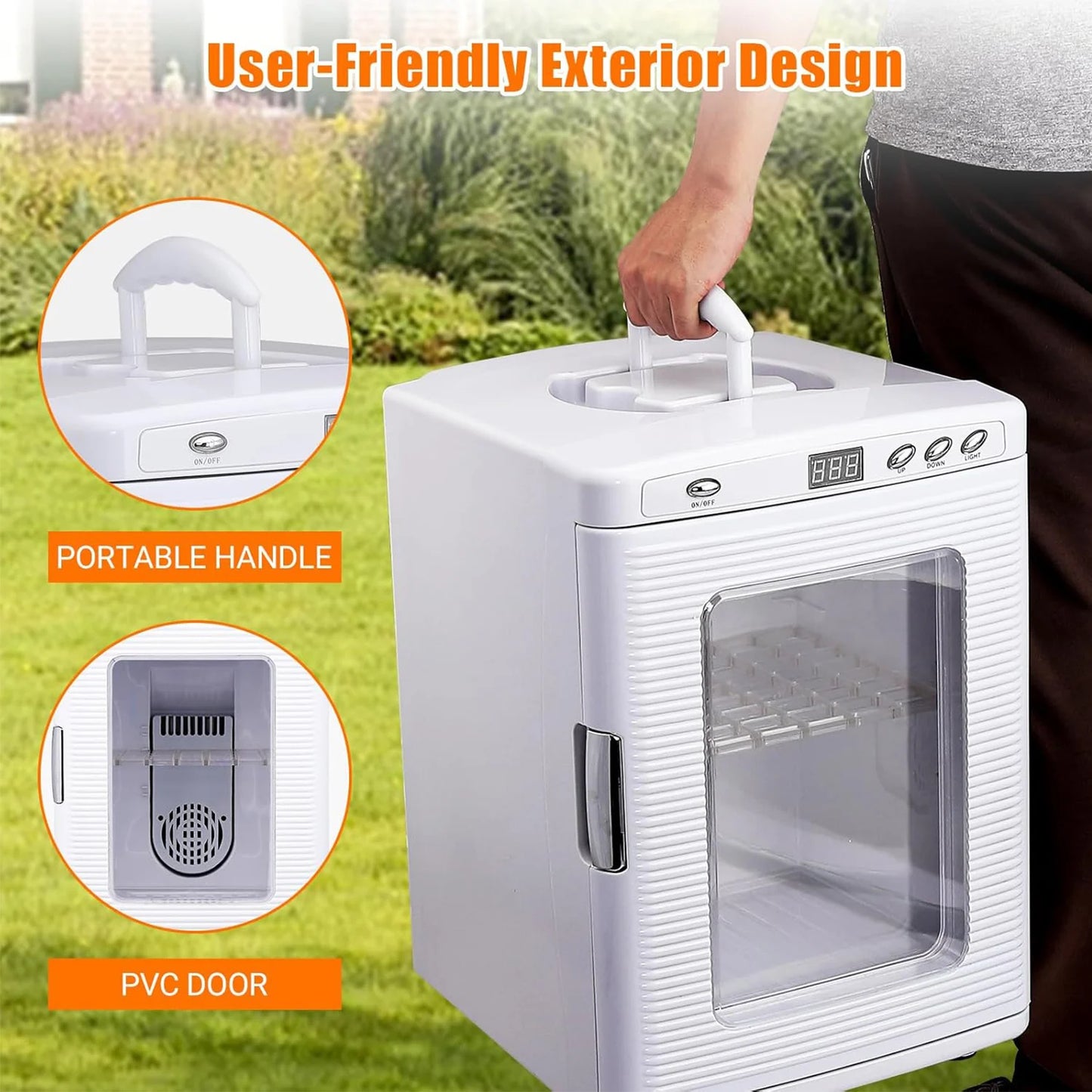 25 L Laboratory Incubator, Portable, Temperature Controlled 10°C-60°C,