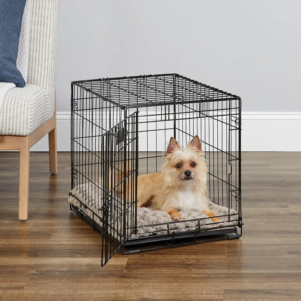 Crate with Divider Panel, Leak-Proof – Metal Wire , Small Breeds