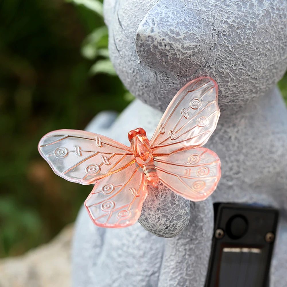 Solar Powered Animal Planter with Light Resin