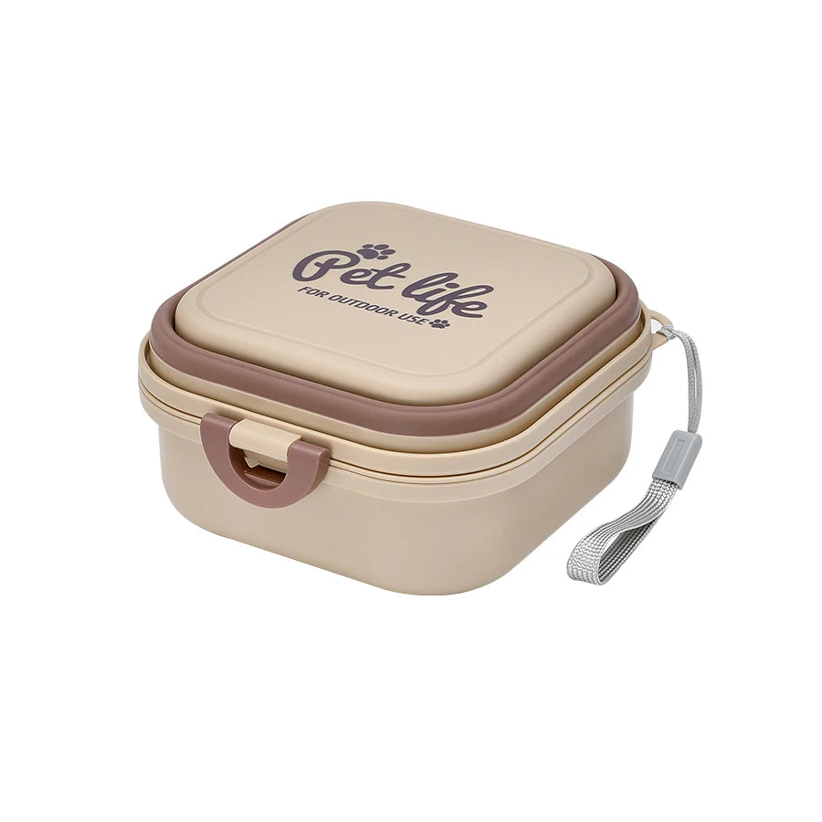 Portable Folding Pet Bowls - Outdoor Dog Feeder for Travel