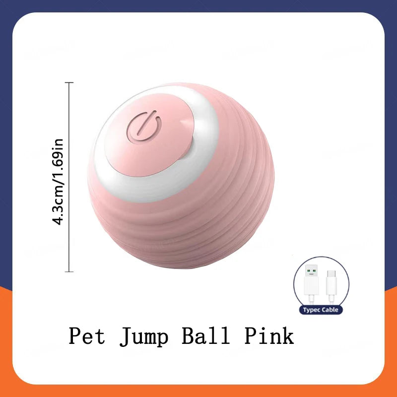 Smart Toy Electronic Interactive Moving USB Automatic Bouncing ball for Puppy, Cat