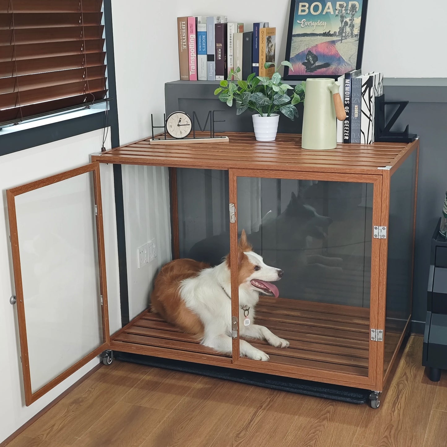 Bingo paw Transparent Crate Aluminum Frame