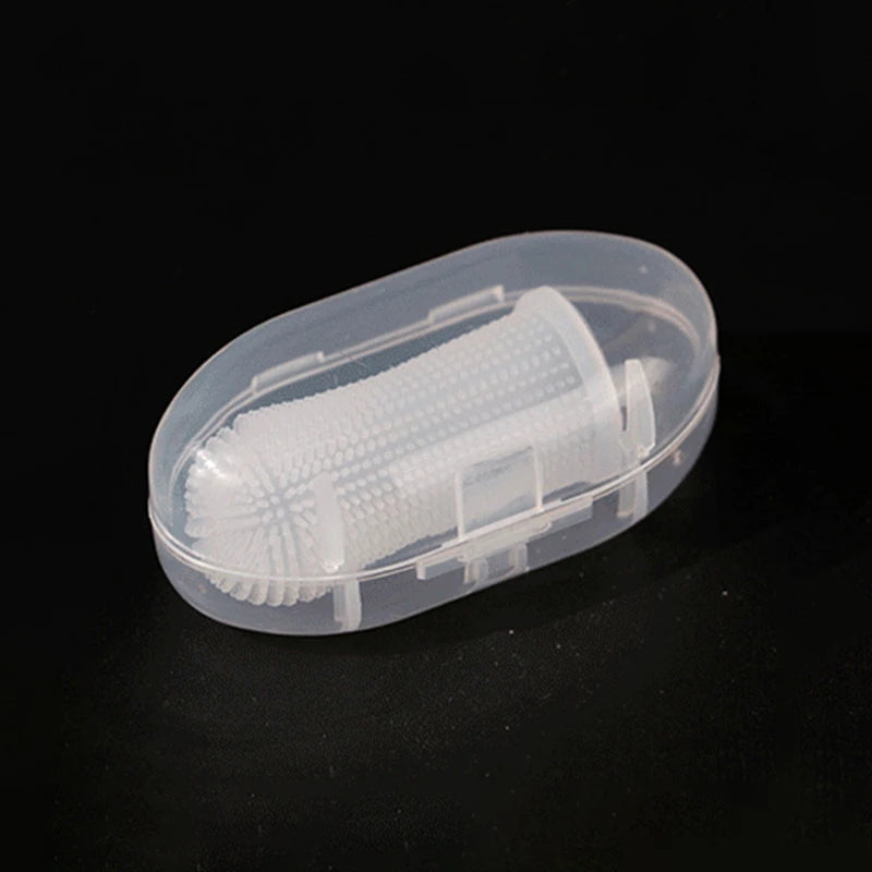 Pet Finger Toothbrush Cleaning Products for Cats and DogsOral Cleaning ToothbrushesSilicone Bristles