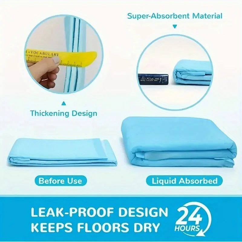 "Puppy Pee Pads 23.6"x23.6"-50/100/200/300/400PCS | Super Absorbent & Leak-Proof