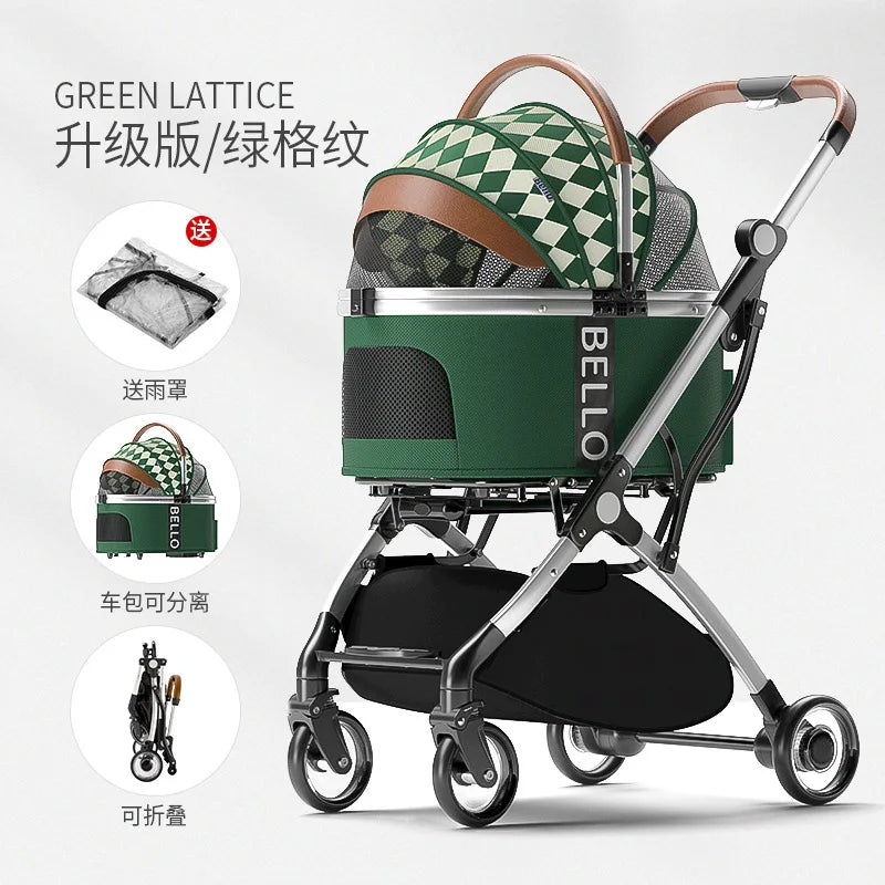 Travel  Foldable Trolley Stroller for Dogs & Cats