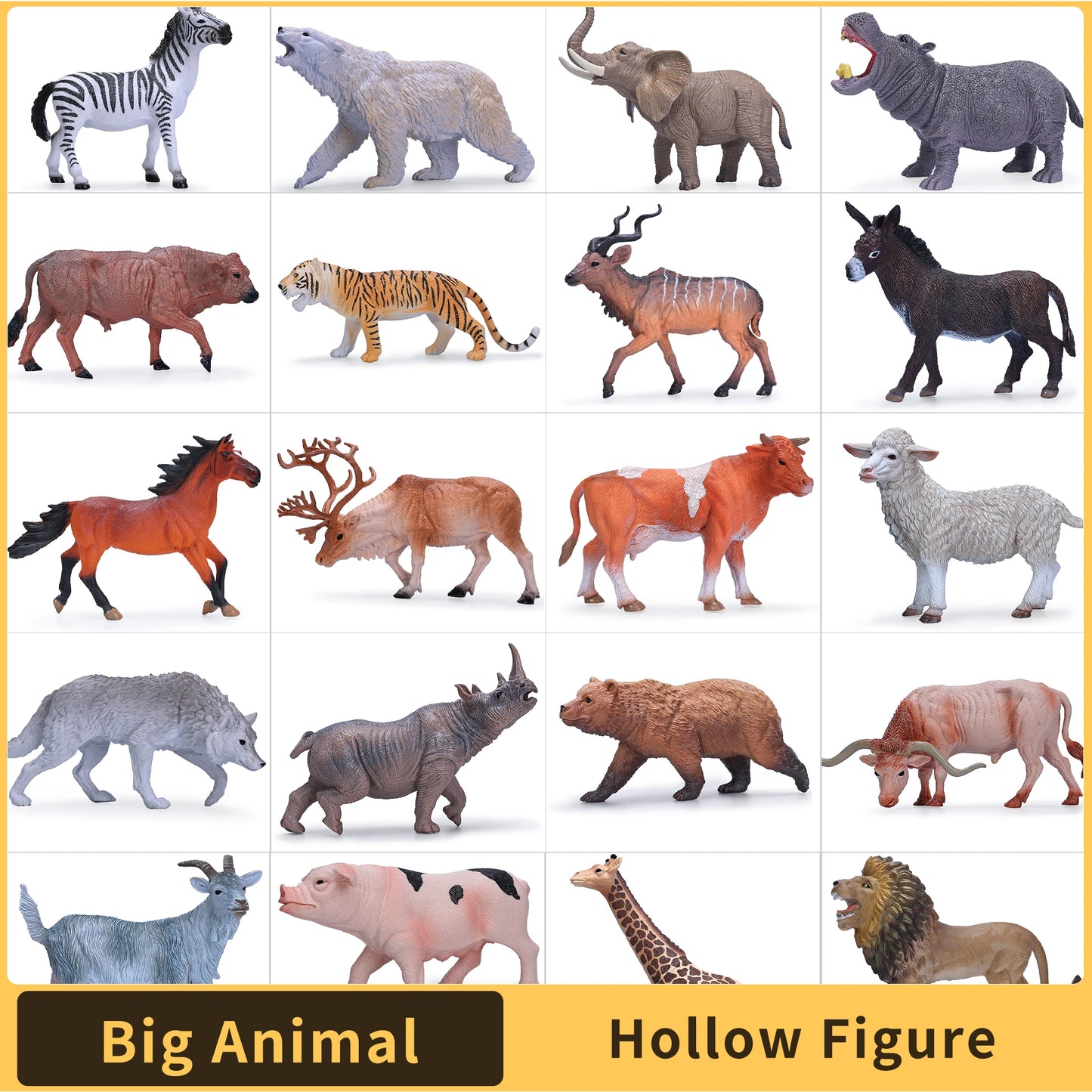 Zoo World Farm Animal Educational Kids Toy Gift