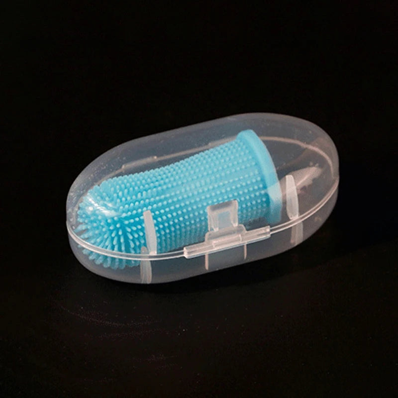 Pet Finger Toothbrush Cleaning Products for Cats and DogsOral Cleaning ToothbrushesSilicone Bristles