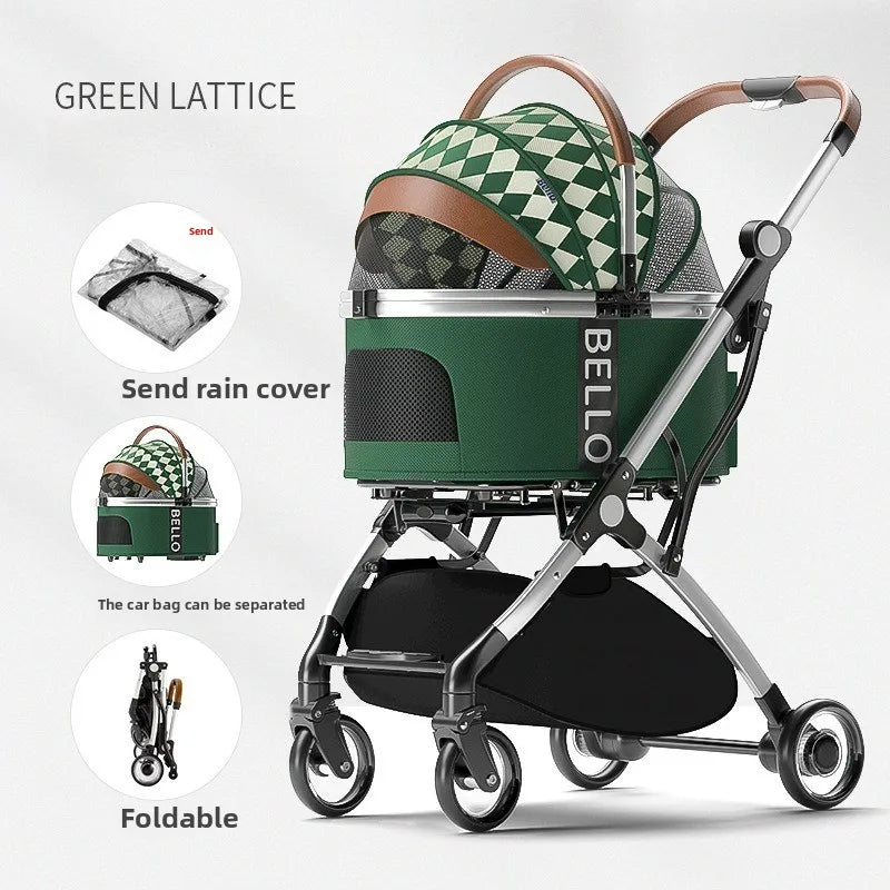 Travel  Foldable Trolley Stroller for Dogs & Cats