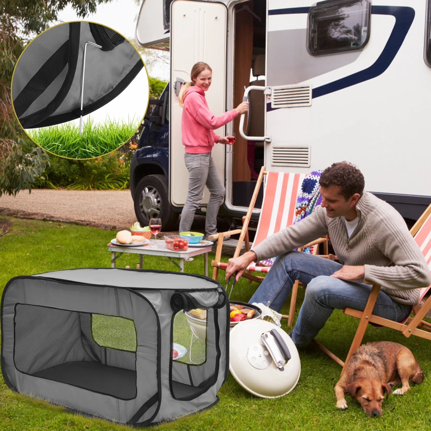 Large Foldable Carrier, Travel Crate/ Kennel