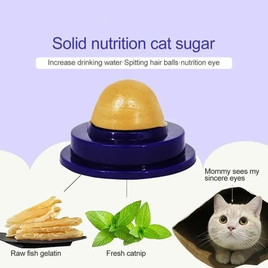 1Pcs Catnip Sugar Snacks Licking Nutrition Energy Ball