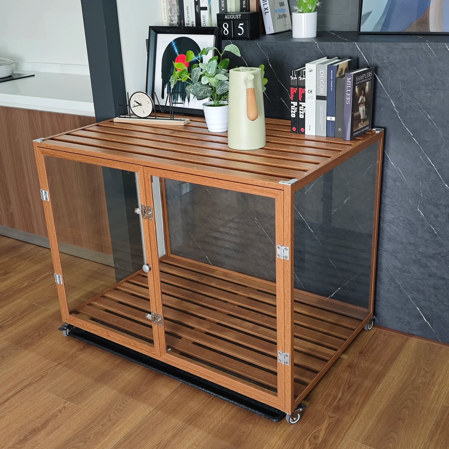 Bingo paw Transparent Crate Aluminum Frame